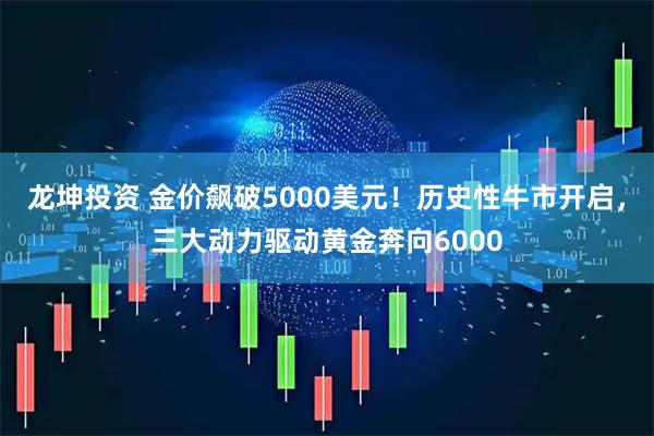 龙坤投资 金价飙破5000美元！历史性牛市开启，三大动力驱动黄金奔向6000