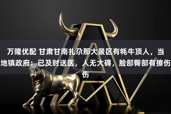 万隆优配 甘肃甘南扎尕那大景区有牦牛顶人,当地镇政府:已及时送医,人无大碍,脸部臀部有擦伤